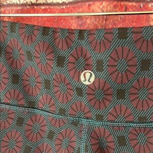 Lululemon Wonder Under Patterned Leggings